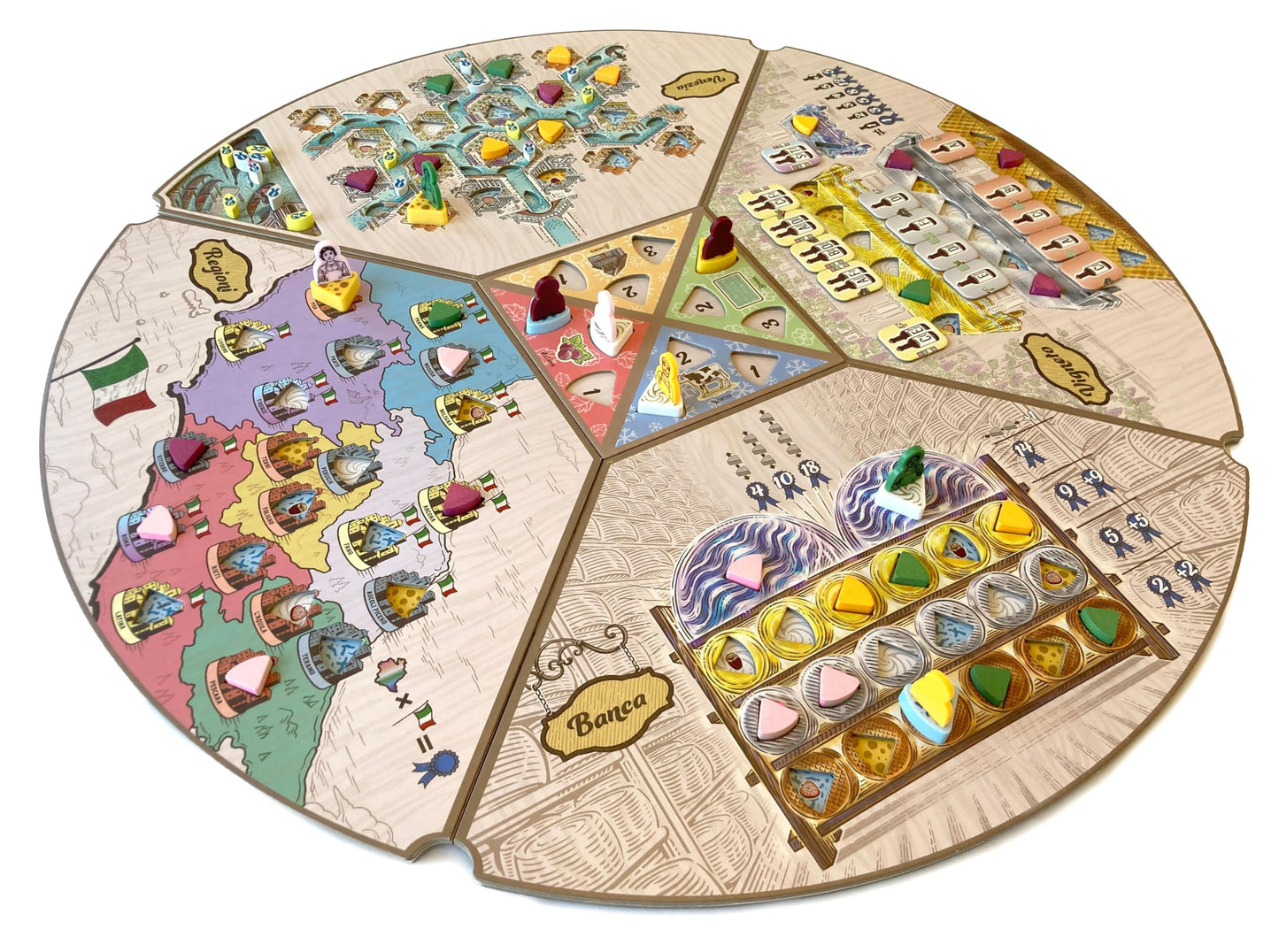 Formaggio Board Game (Standard Edition) - The Italian Cheesemaking Euro Strategy Game, Worker-Placement, Family Fun for Kids & Adults, Ages 14+, 1-4