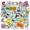 Desert Cactus Monopoly 60 Sticker Vinyl Decal Laptop Water Bottle Car Scrapbook Decorations Birthday Favor Party Supplies (2-1)
