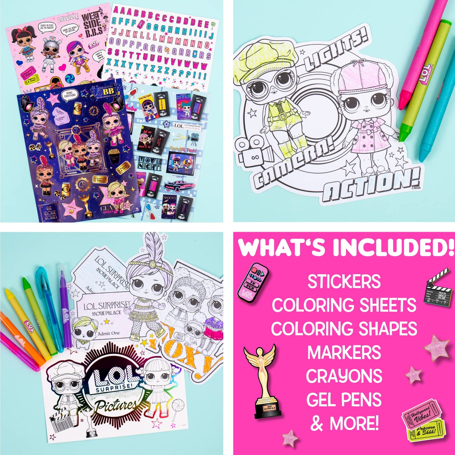 L.O.L. Surprise! O.M.G. Ultimate Fashion Designer by Horizon Group USA, Color & Create Outfits & Make-Up Looks for The O.M.G. Sisters, Includes 2