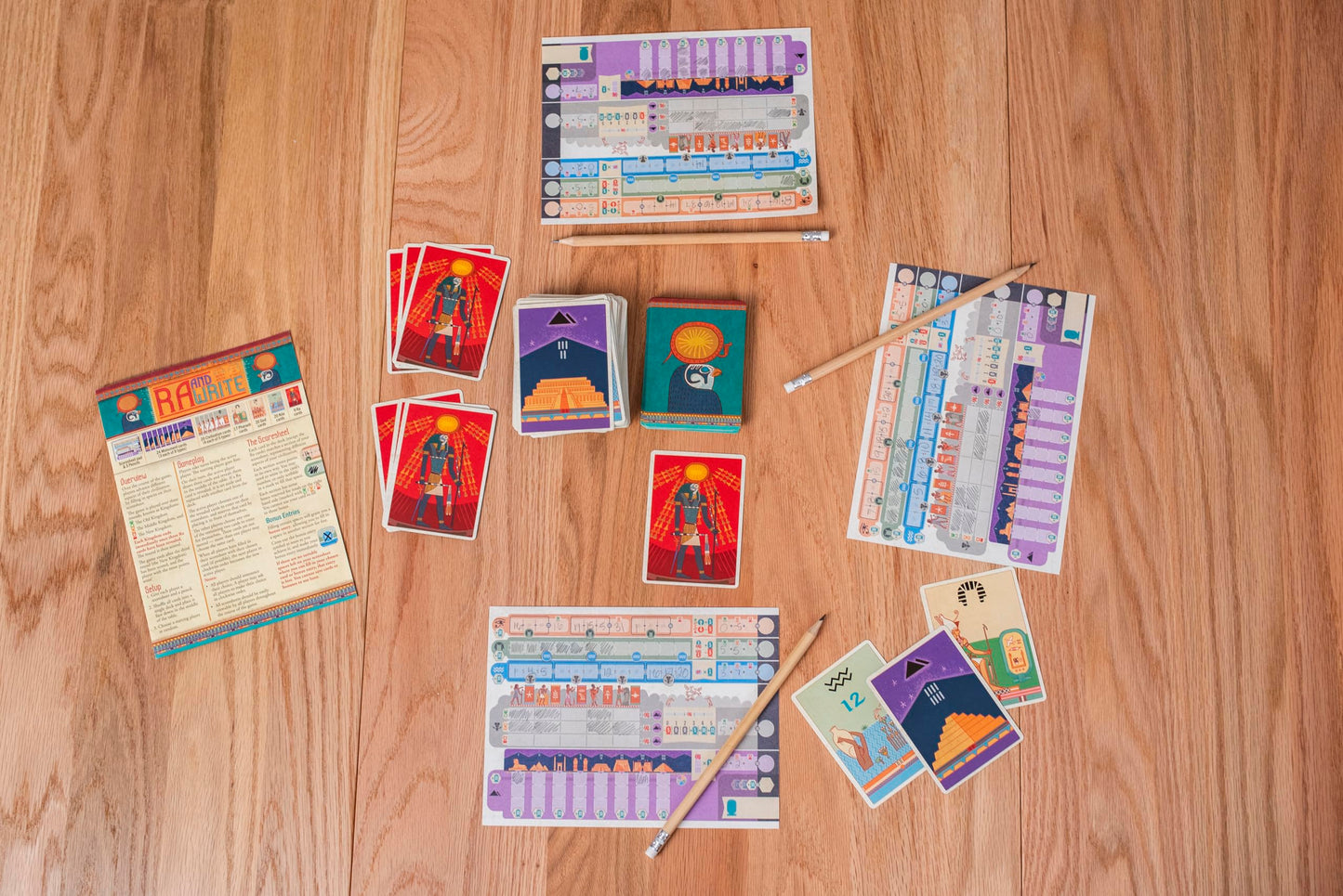 Ra and Write - Flip-and-Write Strategy Game by Reiner Knizia & 25th Century Games | Ages 12+ | 2-5 Players | 30-45 Min