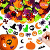 Max Fun 700Pcs Halloween Foam Stickers Glitter Foam Sticker DIY Craft Stickers for Kids Halloween Decorations Party Supplies