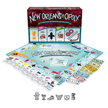 Late for The Sky New Orleans-Opoly Board Game - NOLA Property Trading Family Strategy Game for 2-6 Players, Landmarks, Quick 1-Hour Option, Party