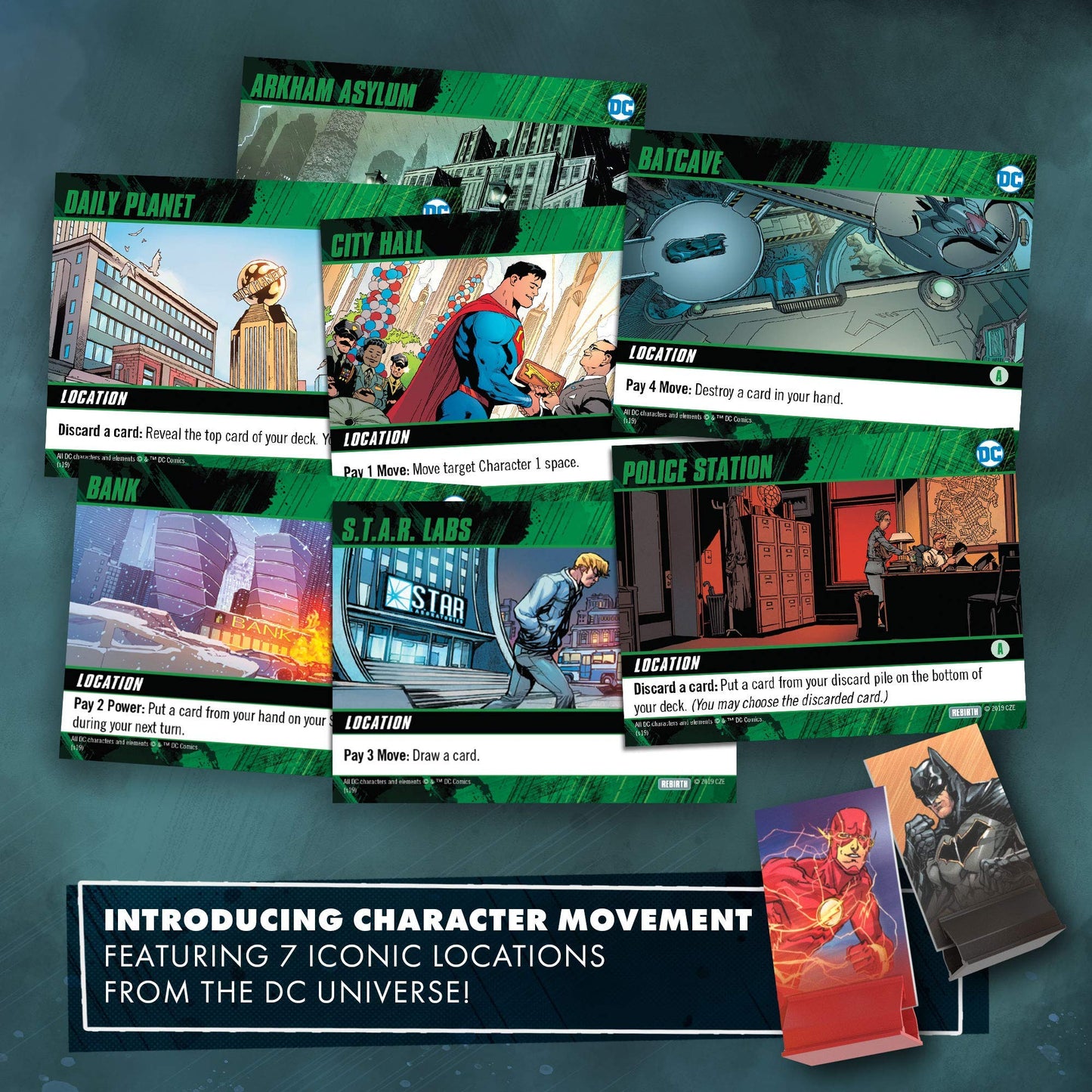 DC Deck Building Game: Rebirth - Multiple Campaign Scenarious with Unique Gameplay and Cards - Features Iconic DC Universe Location - Compatible