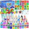 Nisuez Magic Water Elf Toy Kit with 30 Color Gels & 24 Molds, DIY Water Gel Making Kit, Make Your Own Squishies & Water Pets, Sensory Craft Kit