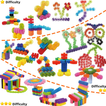 RAINBOW TOYFROG Interlocking Gears Toys for Kids - 100 Piece Kit with Tote - Colorful Manipulatives for Preschool Sensory Bin Or Occupational Therapy