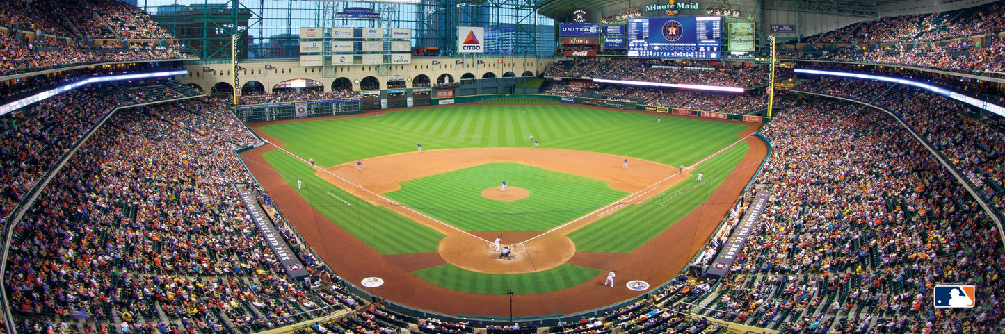 MasterPieces 1000 Piece Sports Jigsaw Puzzle - MLB Houston Astros Center View Panoramic - 13"x39"