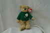 Ty Attic Treasure Blarney Bear with Green Irish Clover Sweater 8" Jointed Teddy