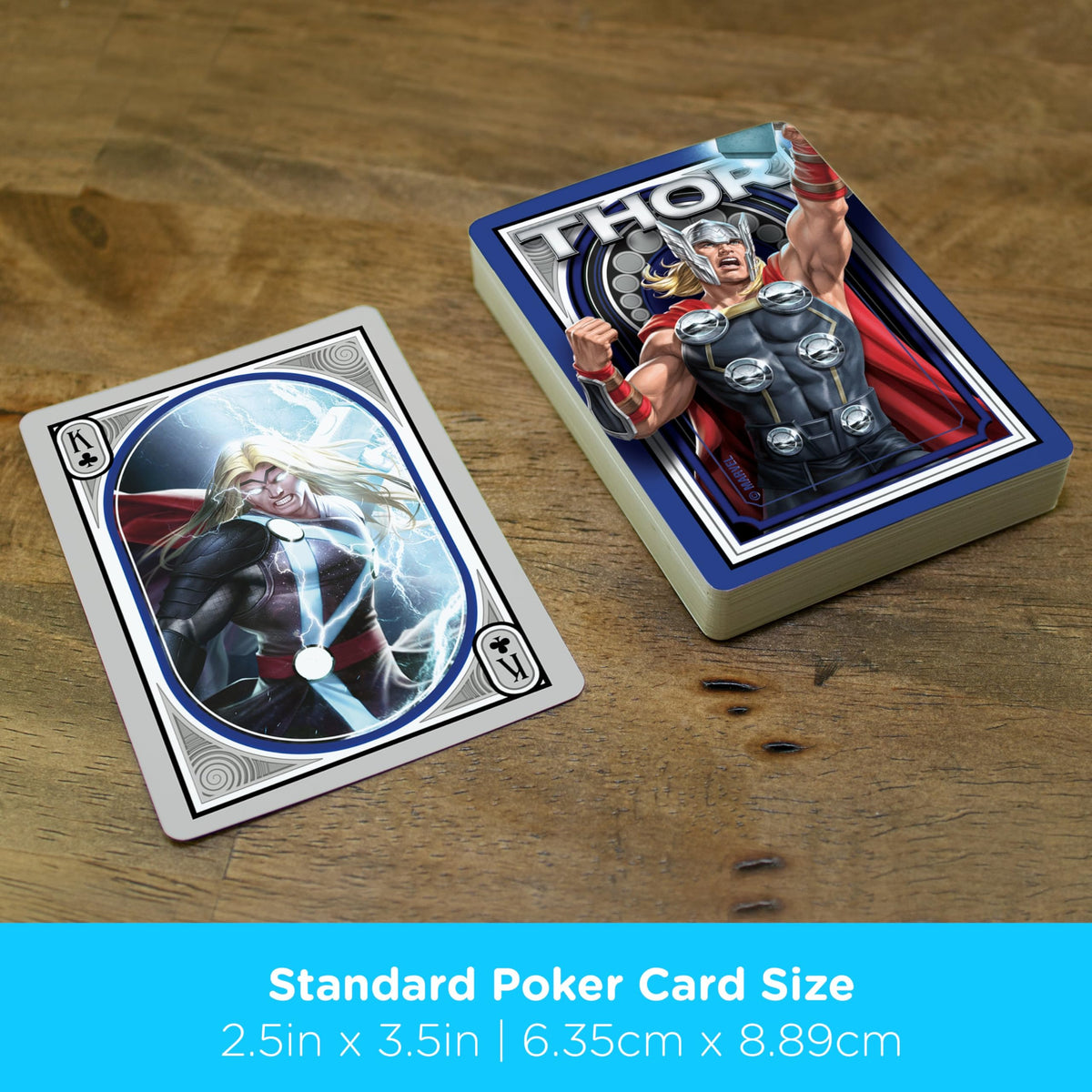 AQUARIUS - Marvel Thor Playing Cards, Blue, Black, Red