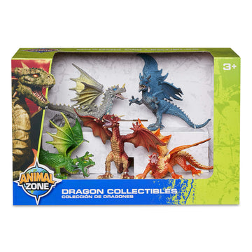 AFTRYOUGO Animal Zone Dragon Collectibles 5 Pk, Multi (AD20185)