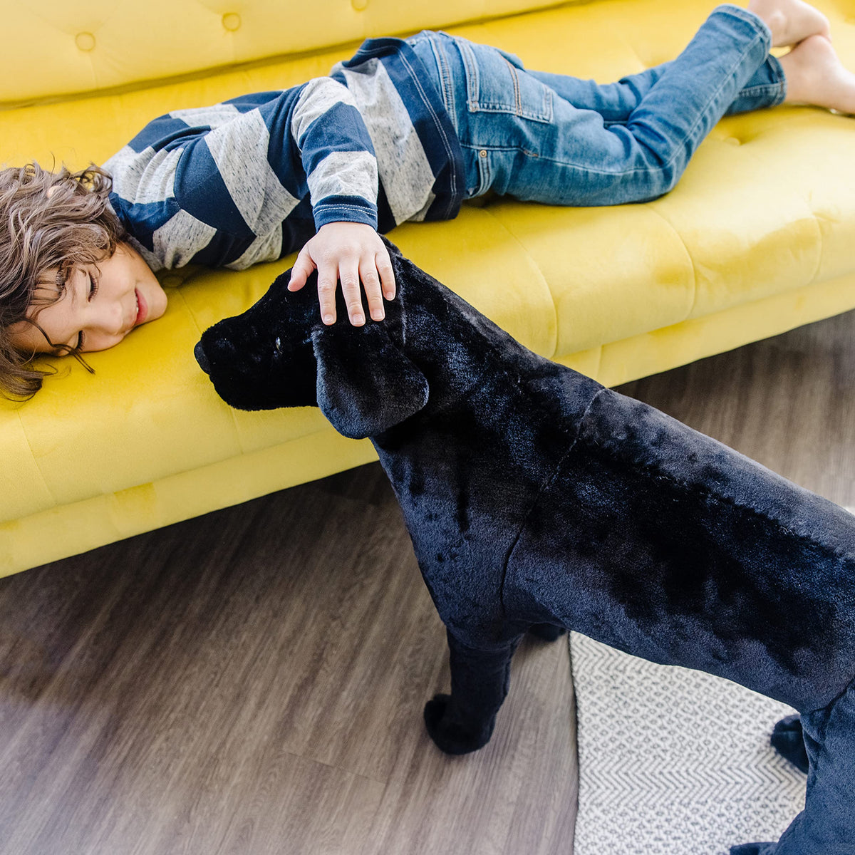 Melissa & Doug Giant Black Lab - Lifelike Stuffed Animal Dog (over 2 feet tall)