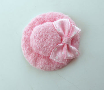 Dollhouse Miniature 1:12 Scale Pink Velvet HAT #G8078