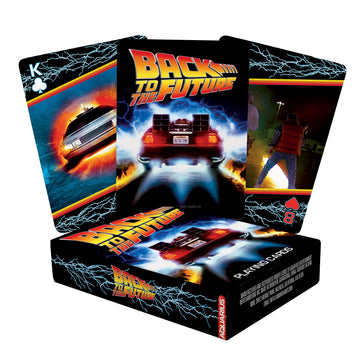 AQUARIUS Back to the Future Playing Cards Standard Size - Themed Novelty Deck with 52 Unique Movie Designs - Collectible Merchandise Gift for Teens