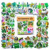 90 pcs Smoking Green Sticker Pack - Use as Cannabis Weed Leaf Stickers, Trippy Stoner Stickers, Marijuana 420 Theme Decors on Bong, Skateboard
