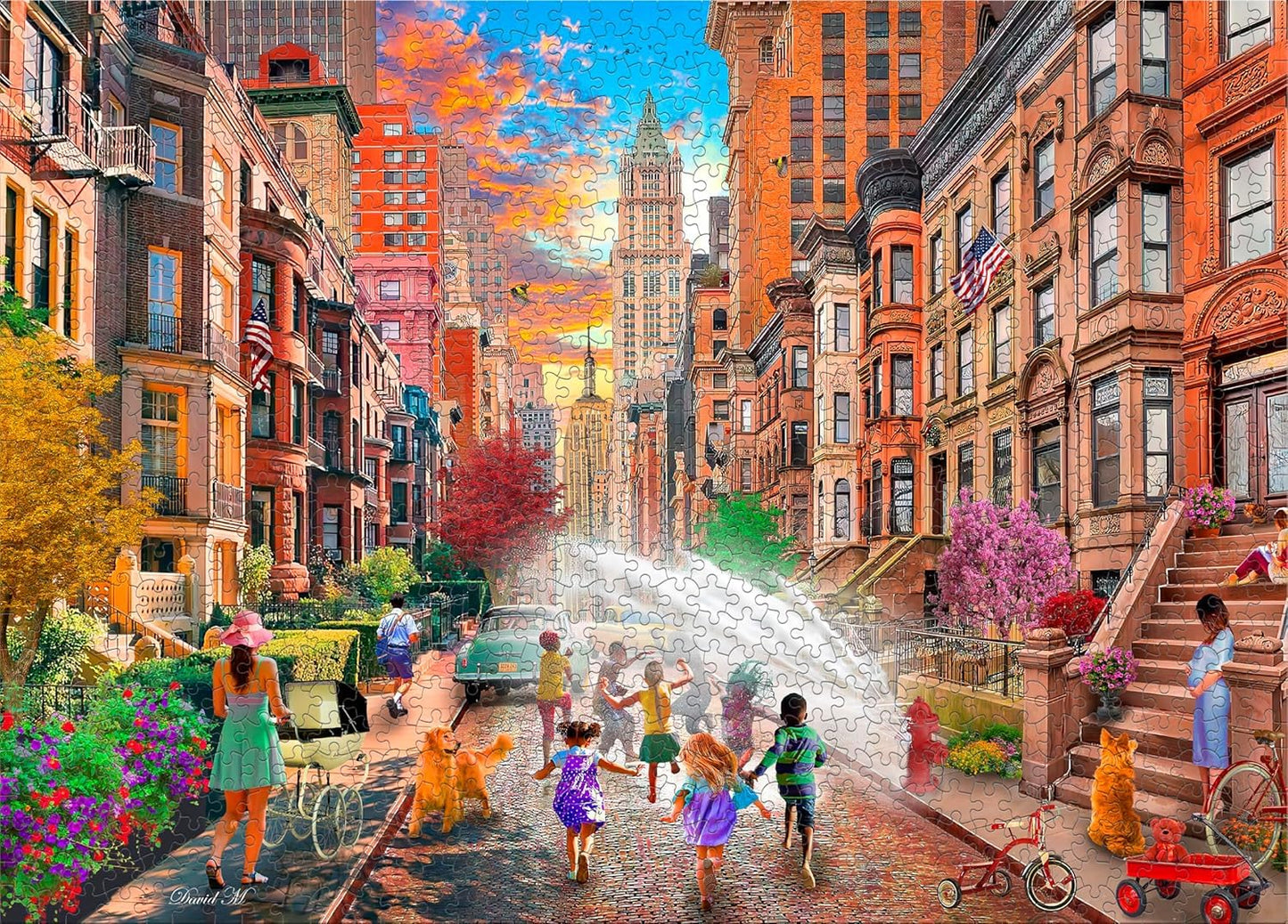 Ceaco - Hot Summer Days NYC - 1000 Piece Jigsaw Puzzle for Adults