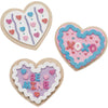 Fun Express Valentine Cookie Foam Magnets Craft Kit - Makes 12 - Valentine's Day Crafts for Kids
