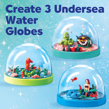 Creativity for Kids Make Your Own Under the Sea Water Globes - Make 3 DIY Snow Globes, Arts and Crafts for Boys and Girls, Kids Activities