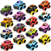 Neureyte 16 Pack Die-cast Mini Monster Truck for Boys and Girls,Pull Back Alloy Trucks Toy,Mini Pull Back Cars,Die-cast Race Cars for Kids Party