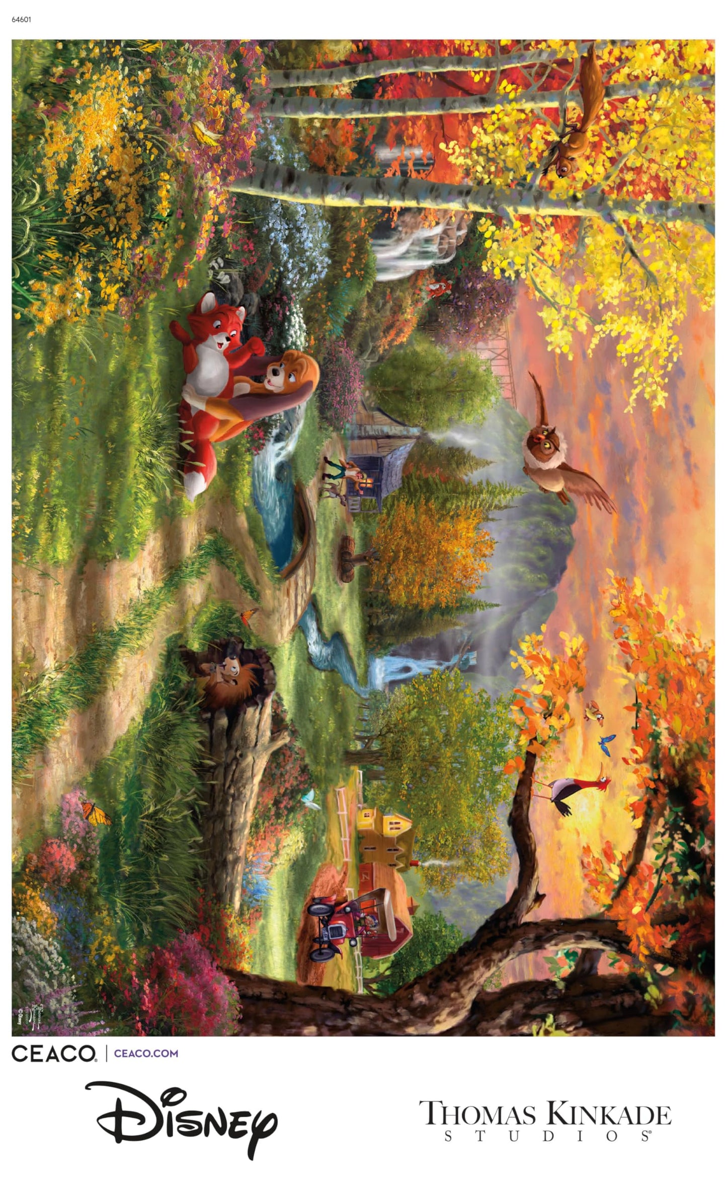 Ceaco - Thomas Kinkade Disney - The Fox and the Hound - 300 Piece Puzzle