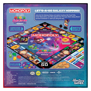 Monopoly: The Super Mario Galaxy Movie Edition Board Game I Fun Family Games for Kids, Teens, Adults | 2 to 6 Players | Ages 8+