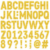 24 Sheets Large Gold Letter Stickers 4 Inch Big Font 282 Pcs Glitter Alphabet Number Stickers Self Adhesive Stick on Letters for Poster Board Bulletin