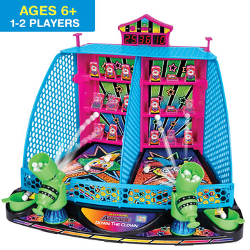 Kidoozie - Electronic Arcade Down The Clown - Electronic Tabletop Arcade Game for Kids, Lights and Sounds Family Skill Toy, Ages 4+
