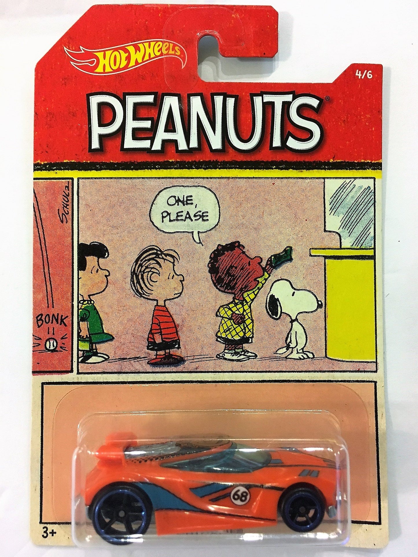 2017 Hot Wheels PEANUTS Complete Set Of 6 : CHARLIE BROWN (Bone Shaker), SNOOPY (Altred Ego), LUCY (Purple Passion), FRANKLIN (Chicane), LINUS (Circle