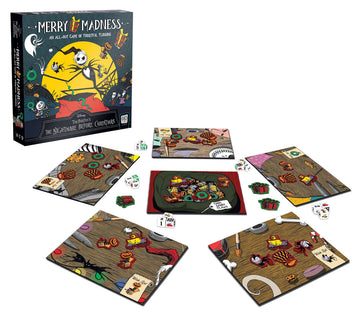Disney Tim Burton’s The Nightmare Before Christmas Merry Madness | Quick-Rolling Family Dice Game | Great Kids & Family Board Game |