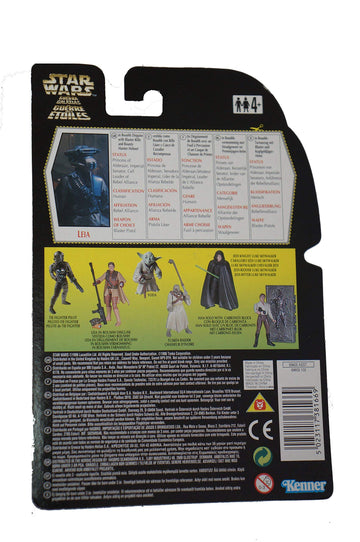 Kenner Star Wars The Power of The Force Princess Leia in Boushh disguise with Green Holo Card