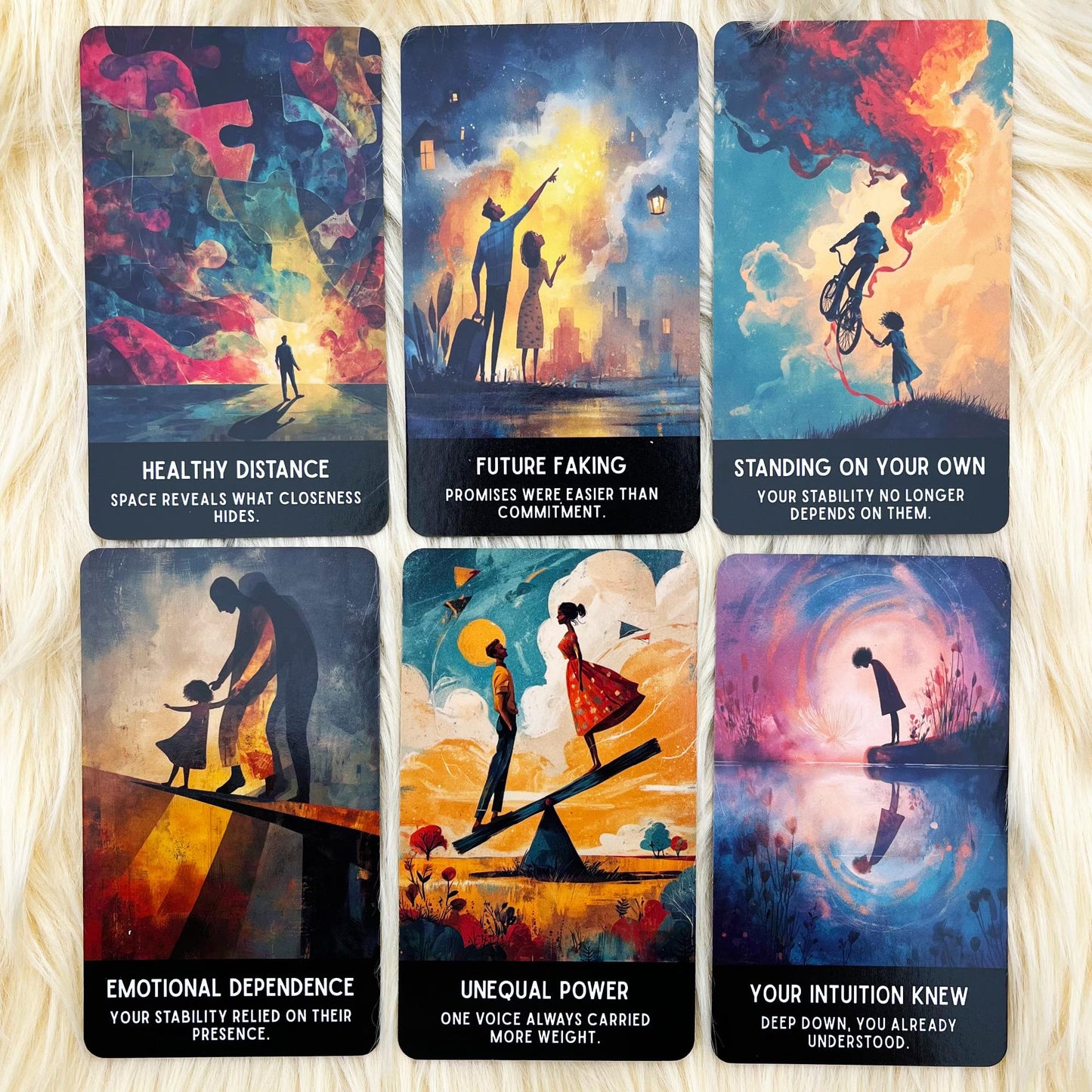 Relationship Pattern Oracle Deck, Shadow Work Oracle Cards for Beginners