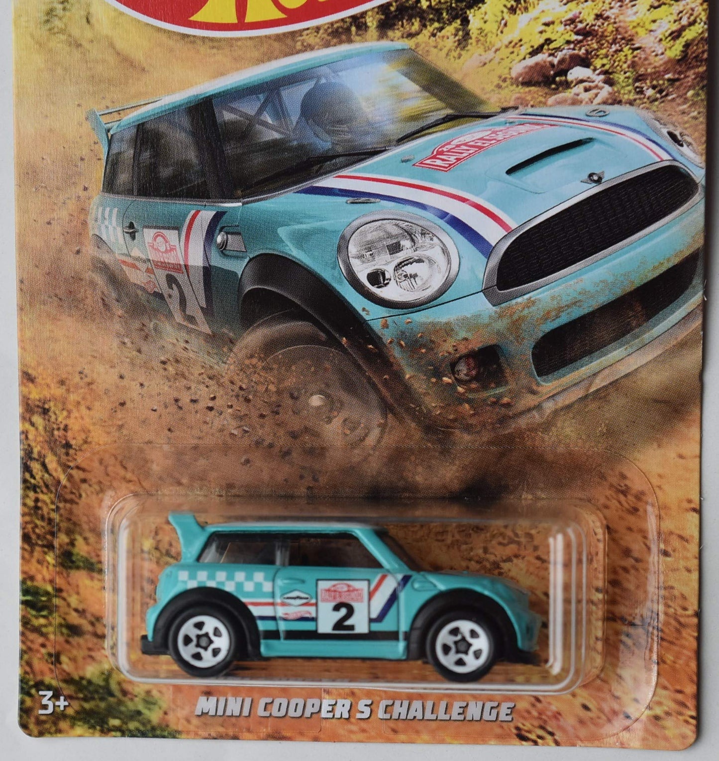 Hot Wheels 1:64 Scale Aqua MINI Cooper S Challenge 4/6