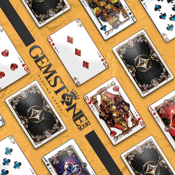 Gemstone Deck Premium Waterproof Playing Cards, 100% Plastic Water Proof for Pool Beach Hot Tub Camping Travel Gift Set with 54 Cards 2 Jokers