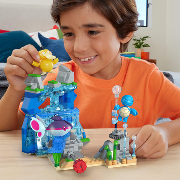 MEGA Pokémon Building Toys Set Aquatic Adventure with 319 Pieces, 2 Poseable Characters, for Kids