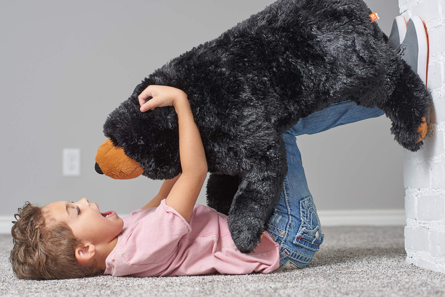 Wild Republic Cuddlekins Jumbo Black Bear Stuffed Animal - 30"