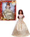 Barbie Signature 2025 Holiday Fashion Doll with Dark Brown Hair Wearing Silver & Gold Gown, Seasonal Collectible Includes Displayable Packaging & Doll