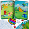 Foil Fun Art Kit for Kids in Tin Box - Reusable Animal Foil Art for Girls & Boys, DIY Mess-Free Girls Craft Kit w/Magnets, Ideal Travel Toy & in Car