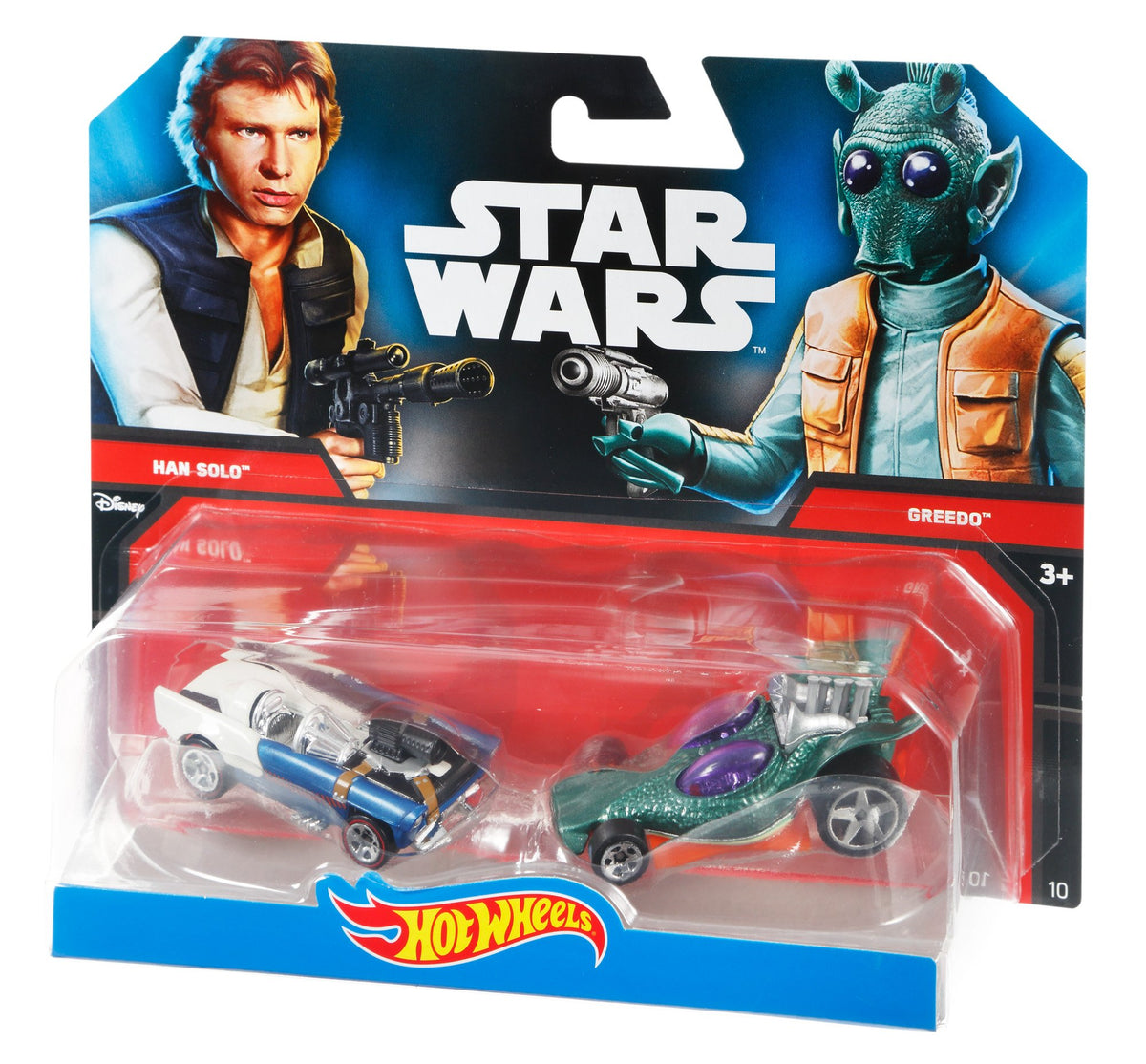 Hot Wheels Boys Star Wars Character Car Han Solo & Greedo (2 Pack)