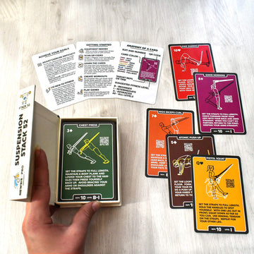 Stack 52 Suspension Exercise Cards. Compatible with TRX.