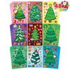 JOYIN 48 Pcs Christmas Sticker Sheets, Christmas Craft Supplies for Kids, Make Your Own Characters Mix and Match Sticker Sheets with Trees, Kids Party