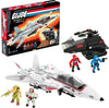 MEGA G.I. Joe Action Figures Building Toys, Skystriker XP-14F vs. Cobra H.I.S.S. with 617 Pieces, 4 Poseable Characters, for Collectors