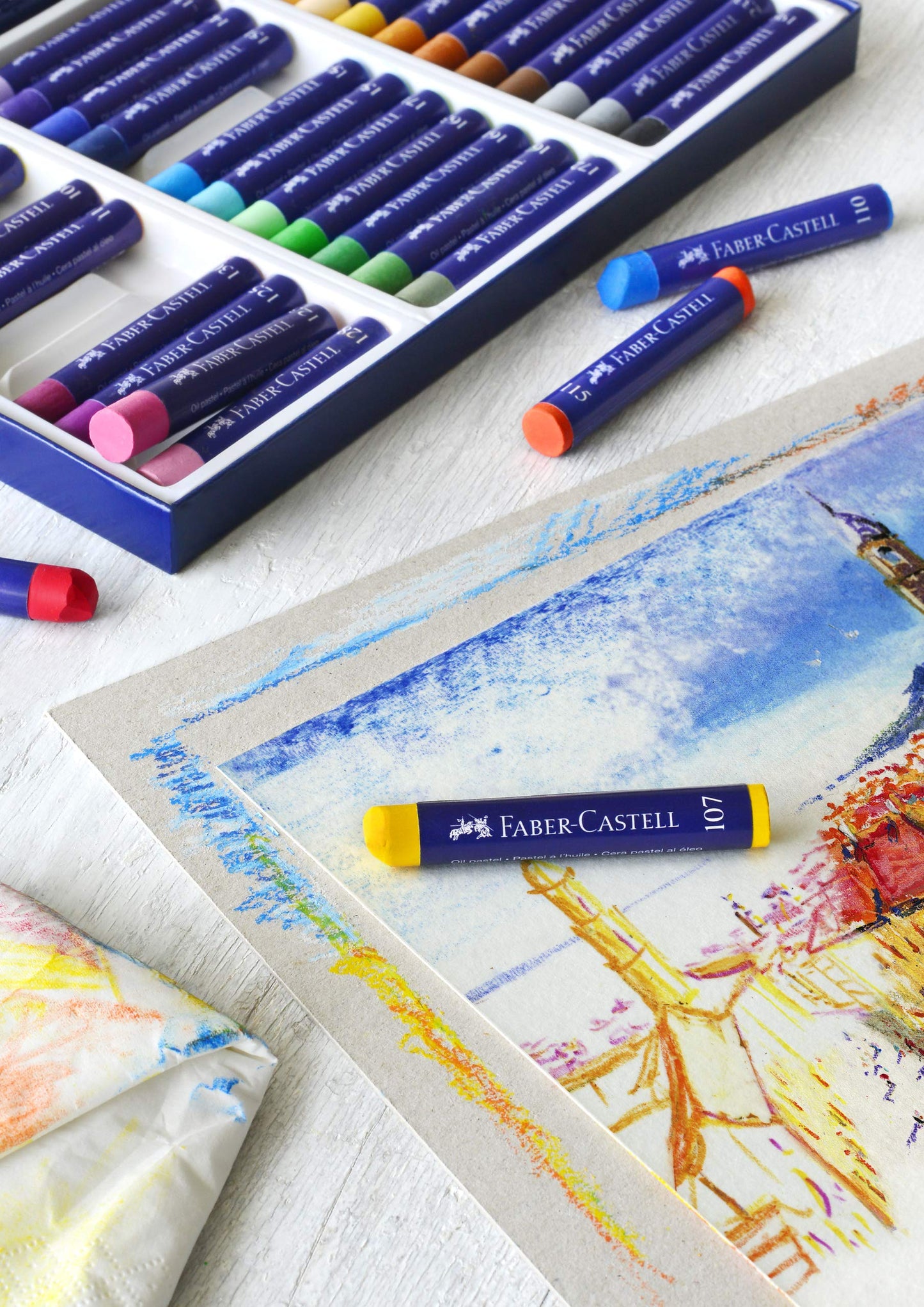 Faber-Castell Oil/Pastel Chalk Pack of 36, Multicoloured, 36 stück (1er Pack)