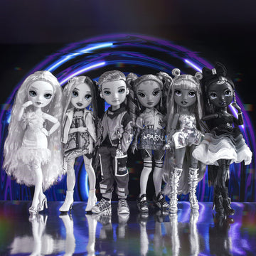 Rainbow High Shadow Series 1 Luna Madison- Grayscale Fashion Doll. 2 Metallic Grey Designer Outfits to Mix & Match, for Kids 6-12 Years Old and