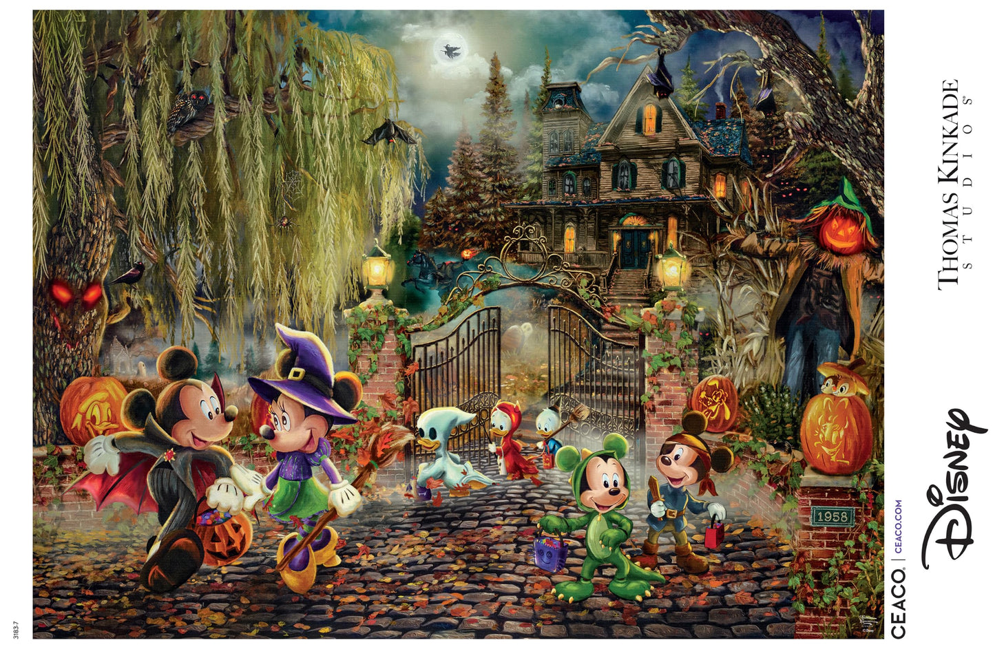Ceaco - Thomas Kinkade Disney - Mickey and Minnie - 1000 Piece Puzzle