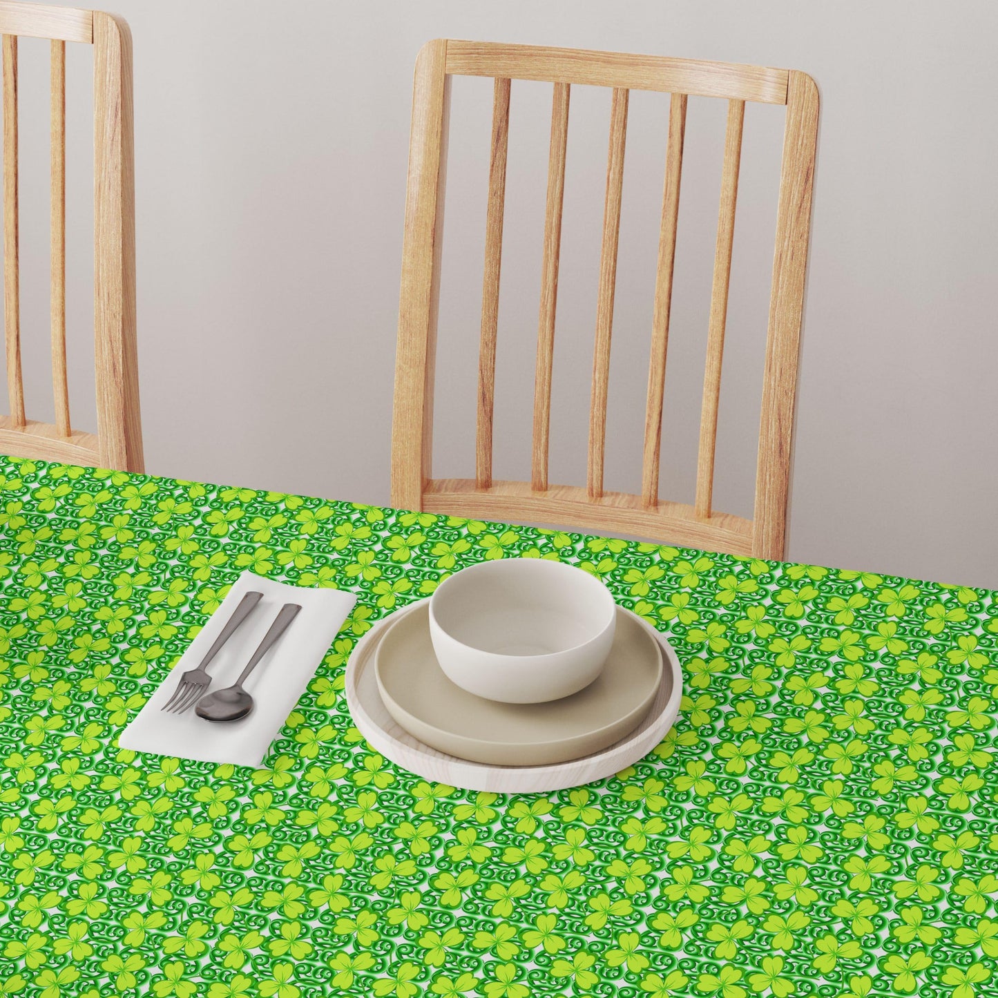 Fabric Textile Products, Machine Washable, 100% Milliken Polyester, Tablecloths, Table Runners, Napkins, & Outdoor Tablecloths, Celtic Foliage (90"