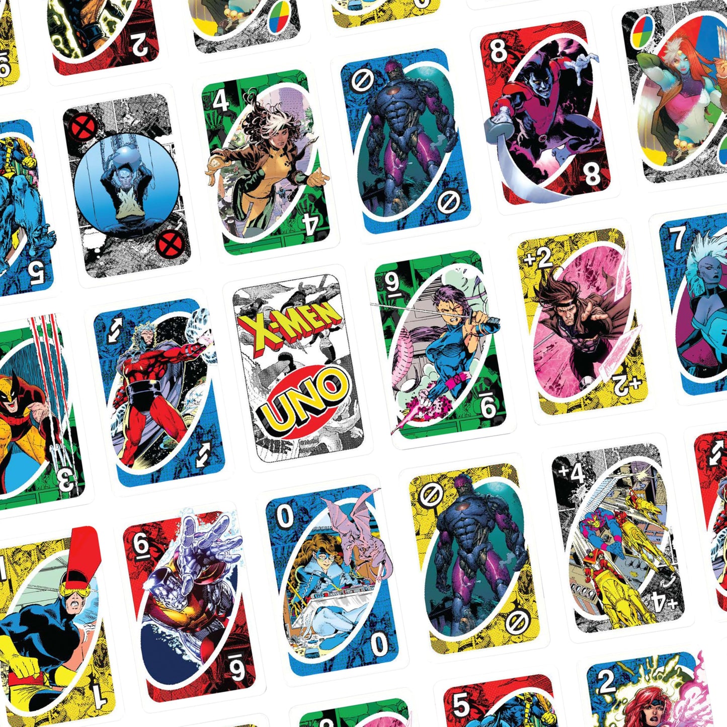 Mattel Games UNO X-Men Card Game with Marvel Comics Inspired Deck for Kids, Teens, Grown-Ups, Family Nights & Parties for 2-10 Players