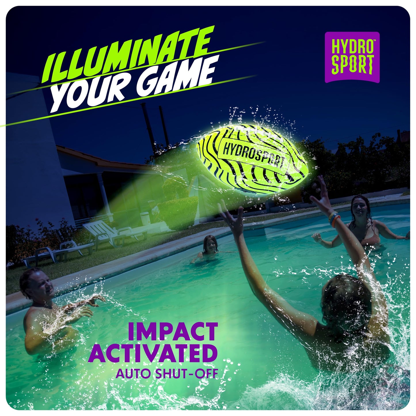 Light Up Water Football for Pool, Beach, Lake - Waterproof Pool Toys for Kids Ages 8-12 - Teen Boys Gift - Swimming Balls Sports - Family Games