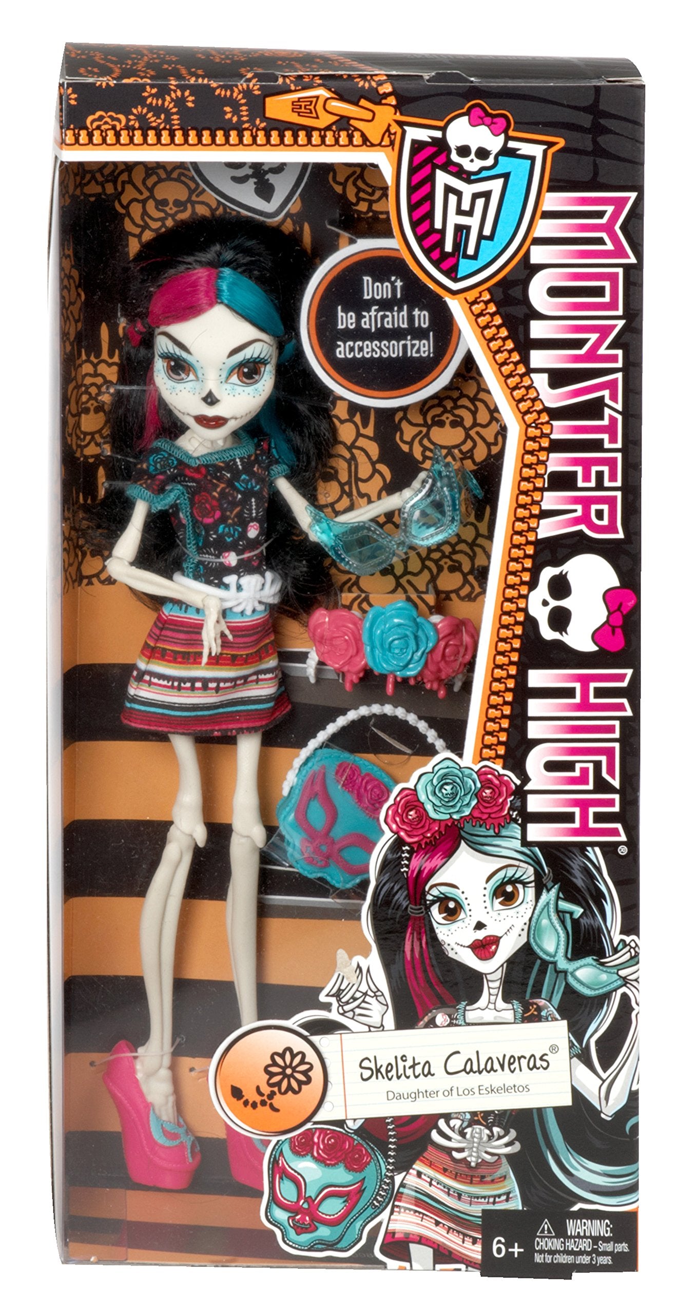 Monster High Monster Scaritage Skelita Calaveras Doll and Fashion Set