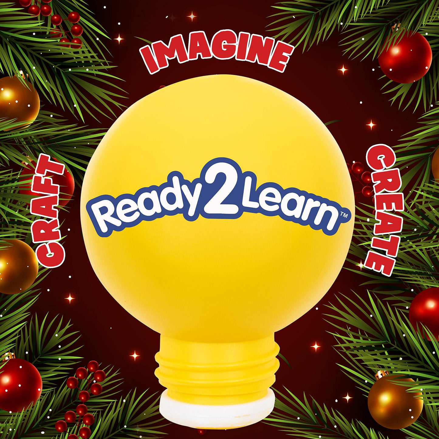 READY 2 LEARN Christmas Crafts - Design Your Own Travel Mugs - 2 Count (Pack of 1)- Christmas Crafts for Kids - Reusable 11 oz Water Bottles - BPA
