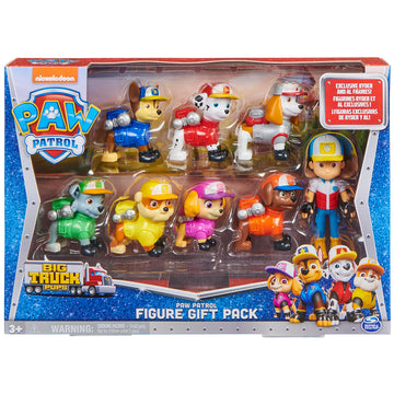 Paw Patrol Paw Patrol Big Truck Pups - Multipack Figures - Join Paw Patrol Mission Truck with Ryder & The 7 Puppies for Great Rescues Child Toy Age 3+