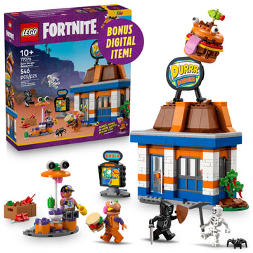 LEGO Fortnite Durrr Burger Restaurant Kids Toy - Video Game Building Set for Boys & Girls, Ages 10+ - Fortnite Minifigures Beach Boss, Grimy, and More