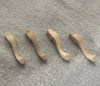 Miniature Furniture Legs for Dollhouse, 1:12 Scale, Natural Wood, 1.5 Inch Height, 4 Pack, #7
